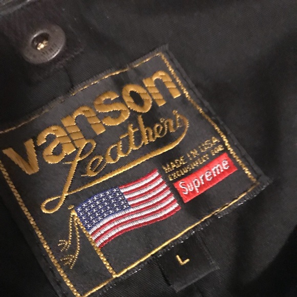 Supreme x Vanson Leather Bones Jacket - Picture 4 of 8